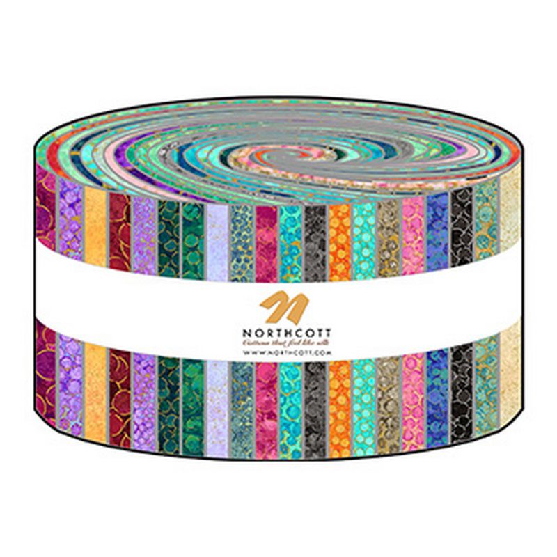 Shimmer Metallic Precuts - Jelly Roll - Multi - Northcott (Pre-order: Mar 2026)