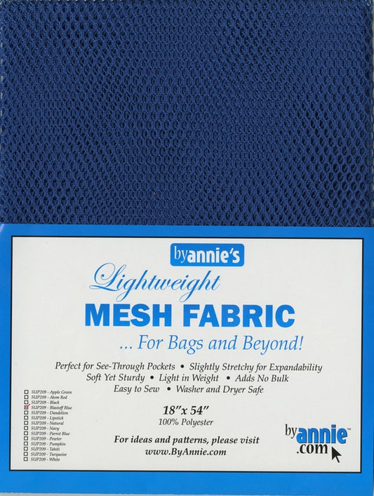Lightweight Mesh Fabric by ByAnnie - Blastoff Blue