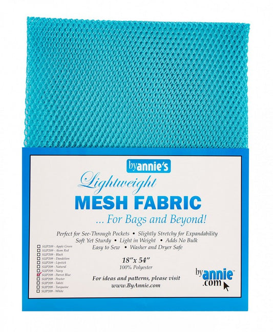 Lightweight Mesh Fabric by ByAnnie - Parrot Blue (Pre-order: Jan 2026)