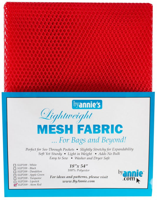 Lightweight Mesh Fabric by ByAnnie - Atomic Red (Pre-order: May 2026)
