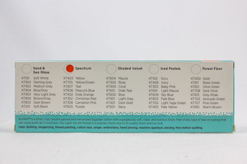 Konfetti 8 Pack - Spectrum - Cotton 50wt 547yd (500m) - WonderFil Specialty Threads (Pre-order: Jan 2026)