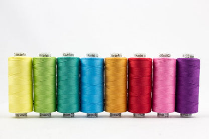 Konfetti 8 Pack - Spectrum - Cotton 50wt 547yd (500m) - WonderFil Specialty Threads (Pre-order: Jan 2026)