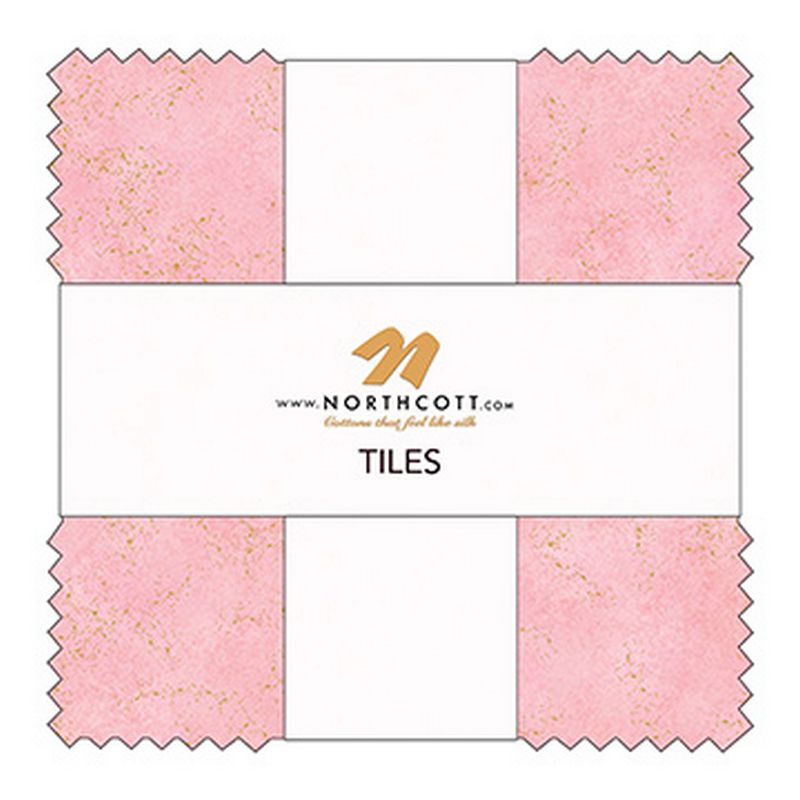 Shimmer Metallic Precuts - Layer Cake - Bubble Gum/Tutti Fruiti - Northcott (Pre-order: Mar 2026)