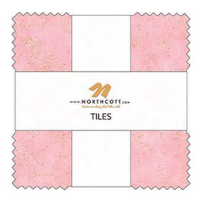 Shimmer Metallic Precuts - Layer Cake - Bubble Gum/Tutti Fruiti - Northcott (Pre-order: Mar 2026)