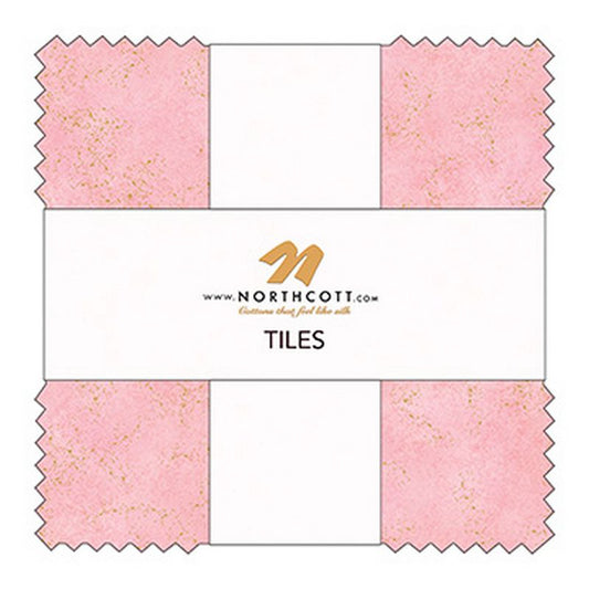 Shimmer Metallic Precuts - Layer Cake - Bubble Gum/Tutti Fruiti - Northcott (Pre-order: Mar 2026)