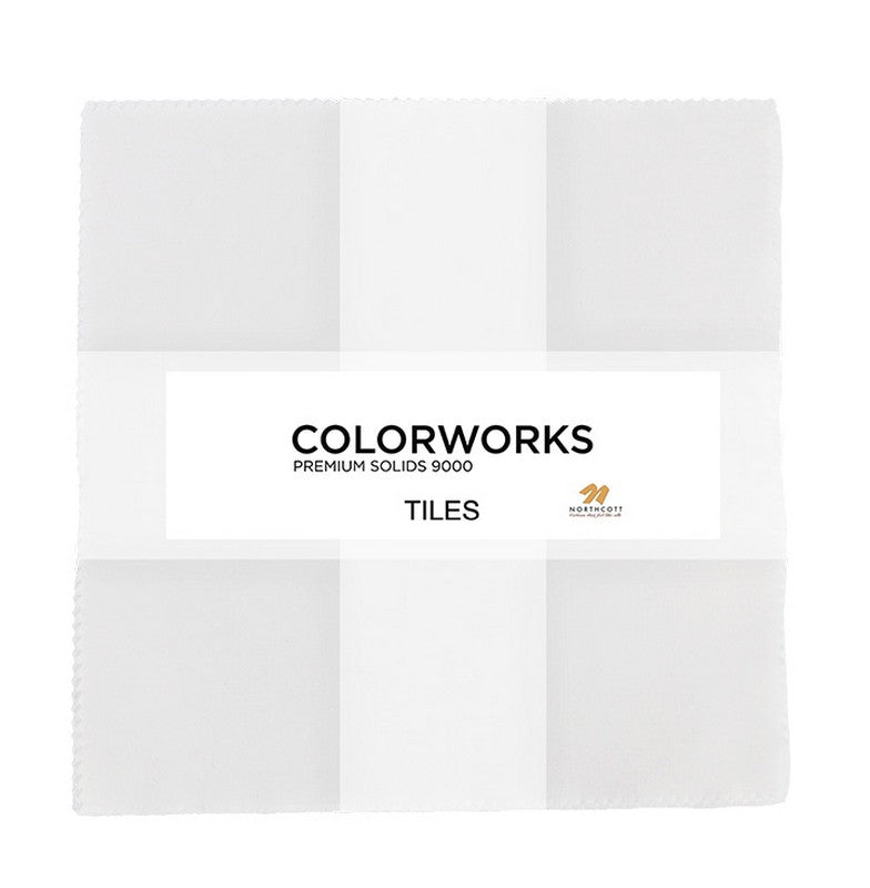 Colorworks Precuts - Layer Cake - Superwhite - Northcott (Pre-order: Nov 2025)