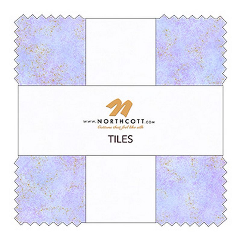 Shimmer Metallic Precuts - Layer Cake - Pansy/Deep Sea - Northcott (Pre-order: Mar 2026)