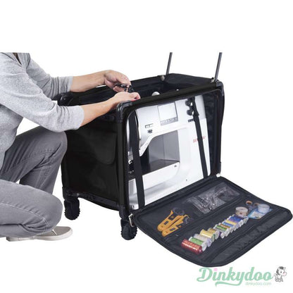 Tutto Machine on Wheels Carrying Case - Extra Large 1X (Red Yellow Daisies) 9224CMA-DS (Pre-order: Aug 2026)
