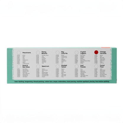 Konfetti 8 Pack - Vintage Veranda - Cotton 50wt 547yd (500m) - WonderFil Specialty  (Pre-order: Jan 2026)