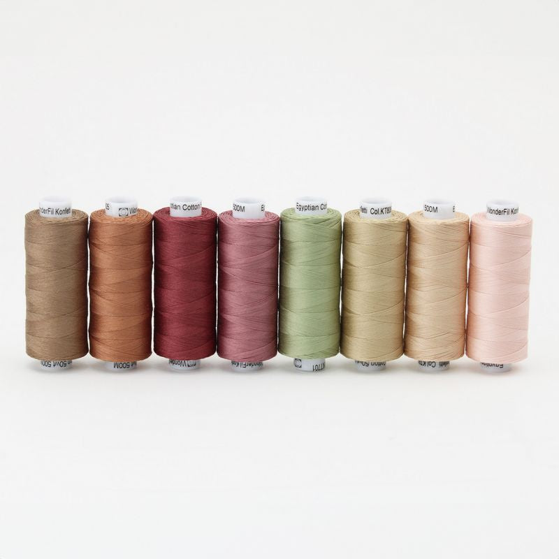 Konfetti 8 Pack - Vintage Veranda - Cotton 50wt 547yd (500m) - WonderFil Specialty  (Pre-order: Jan 2026)