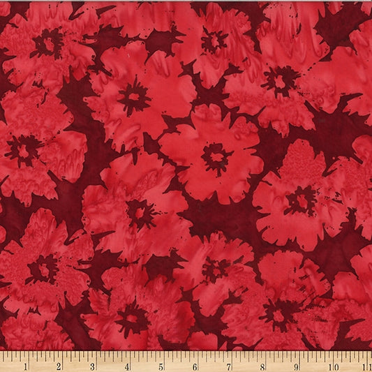 Bali Batiks - Deck the Halls W2563-5 in Red - Hoffman Fabrics (Pre-order: Aug 2024)