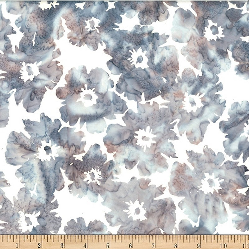 Bali Batiks - Skipping Rocks W2563-542 in Dove - Hoffman Fabrics (Pre-order: Aug 2024)