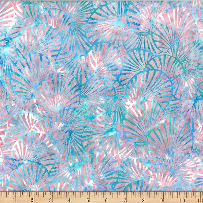 Bali Batiks - Shining Sea W2565-630 in Ballet Pink - Hoffman Fabrics (Pre-order: Aug 2024)