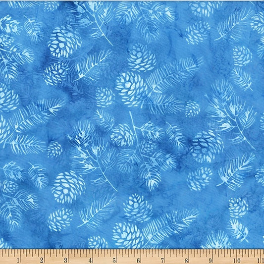Bali Batiks - Winter Delight W2568-7 in Blue - Hoffman Fabrics (Pre-order: Aug 2024)