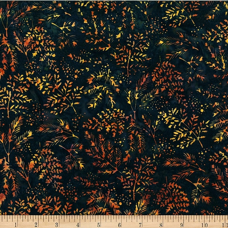 Bali Batiks - Autumn Sunsets W2570-128 in Midnight - Hoffman Fabrics (Pre-order: Aug 2024)