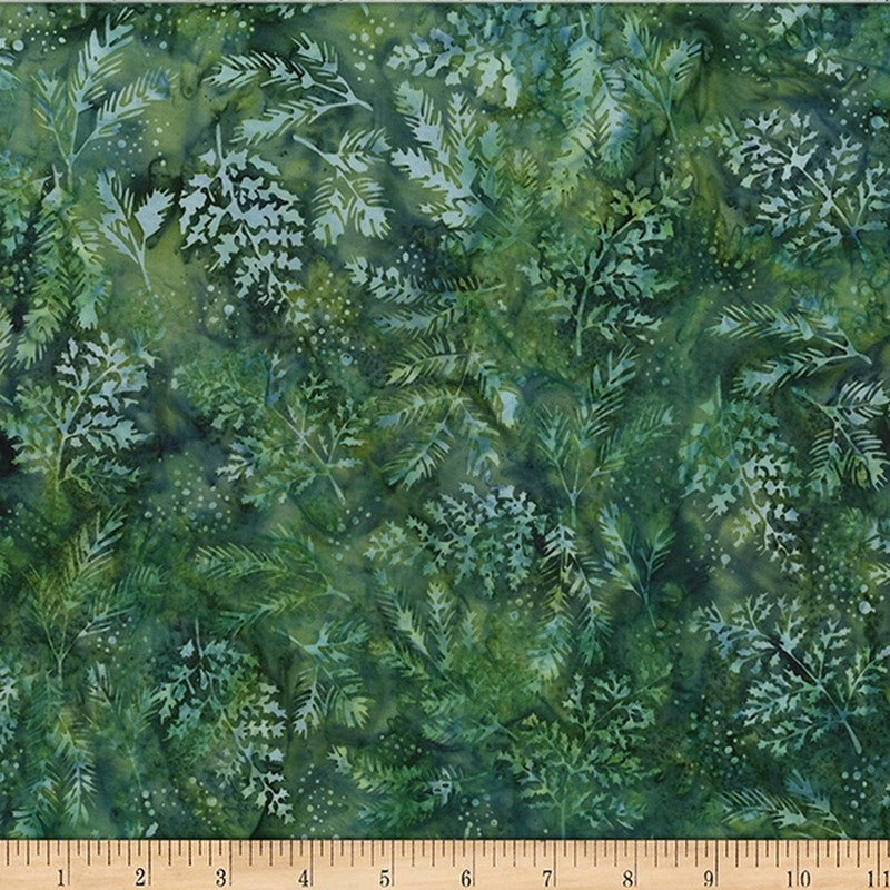 Bali Batiks - Forest Edge W2570-377 in Spinach - Hoffman Fabrics (Pre-order: Aug 2024)