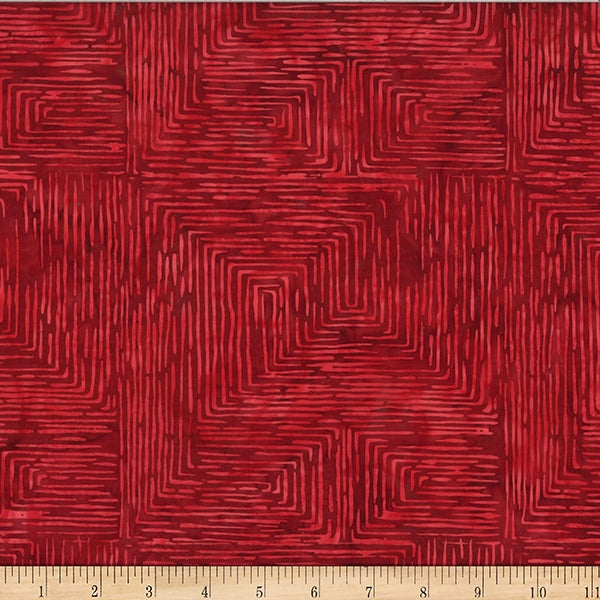 Bali Batiks - Deck the Halls W2573-5 in Red - Hoffman Fabrics (Pre-order: Aug 2024)