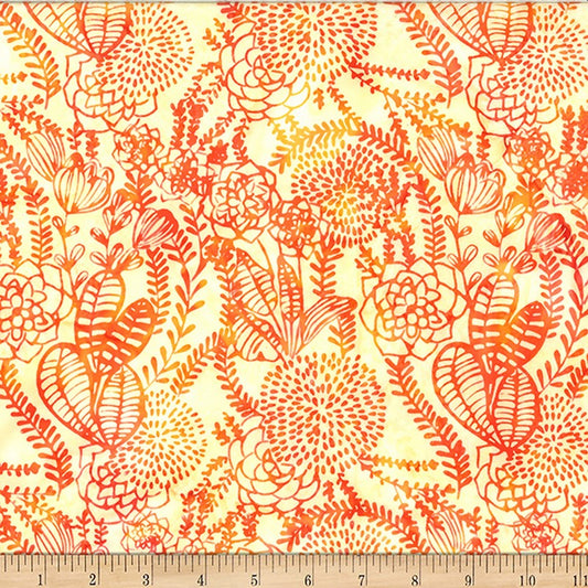 Bali Batiks - 2581-224 in Poppy - Hoffman Fabric