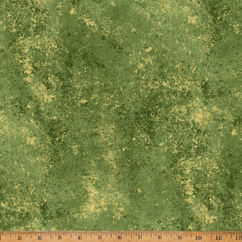 Blue Jay Song - Green Gold Metallic W5363-178G - Hoffman Fabrics (Pre-order: May 2024)