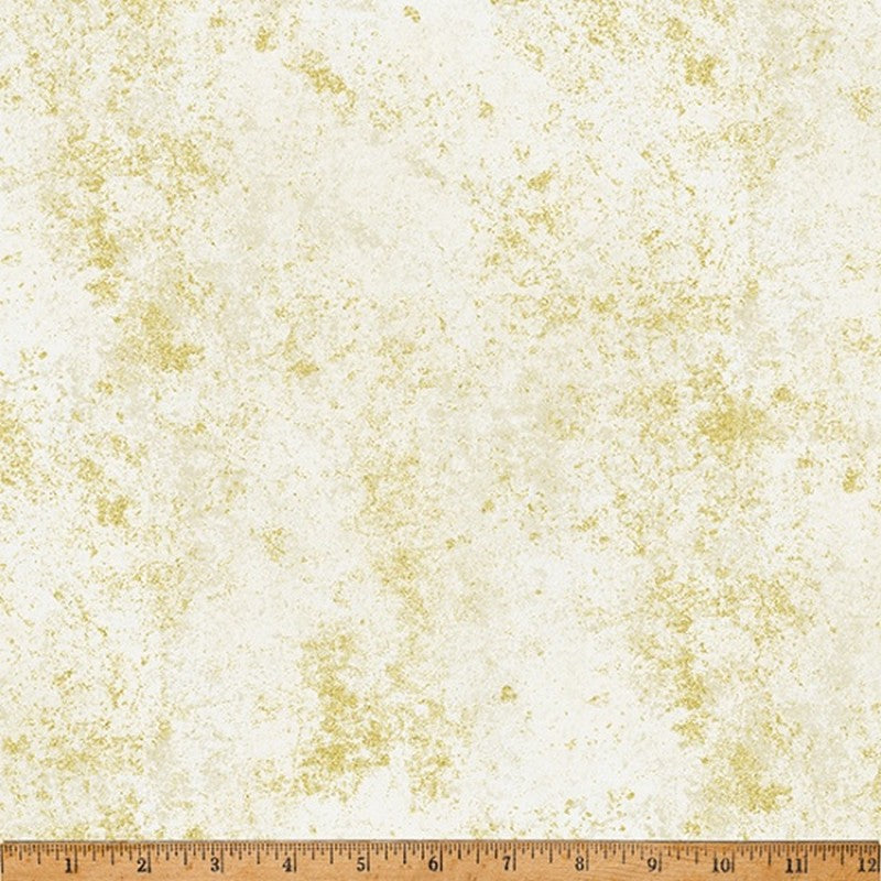 Blue Jay Song - Natural Gold Metallic W5363-20G - Hoffman Fabrics (Pre-order: May 2024)