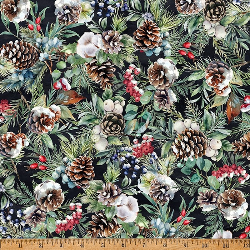 Winter Tales - Antique Black W5390-A4 - Hoffman Fabrics (Pre-order: June 2024)