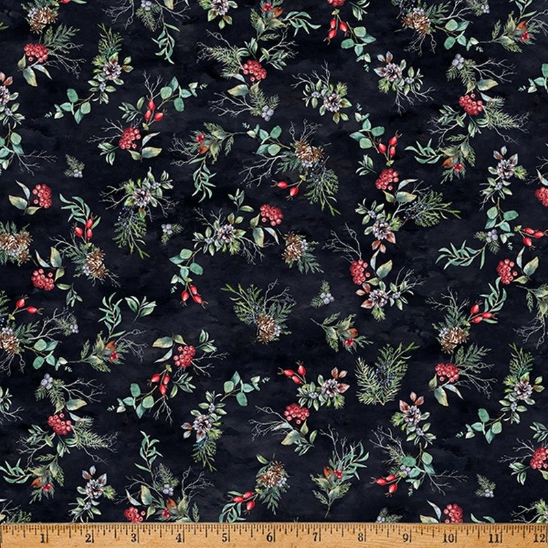 Winter Tales - Antique Black W5392-A4 - Hoffman Fabrics (Pre-order: June 2024)