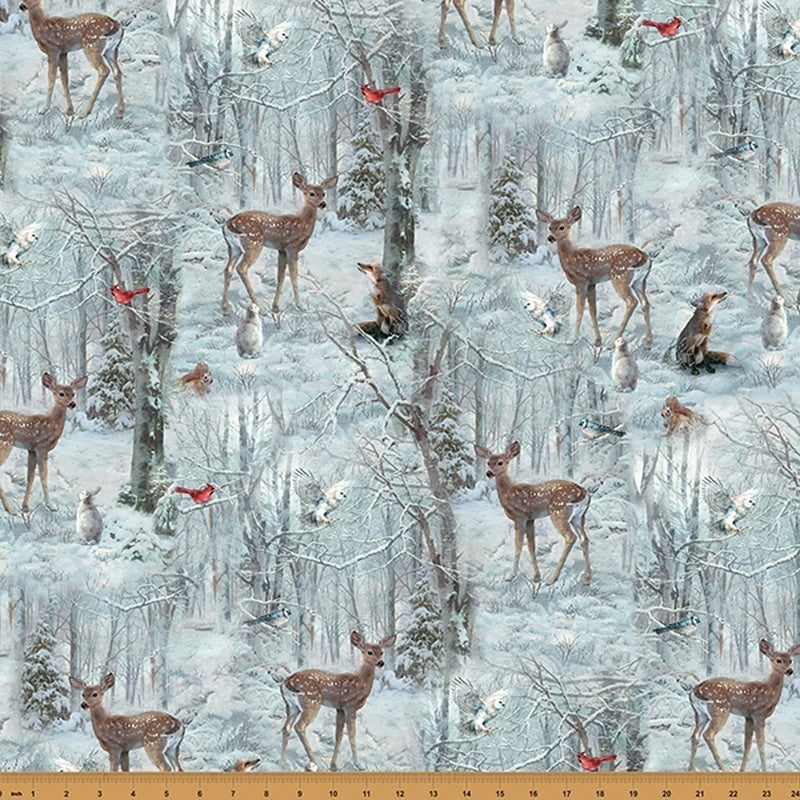 Winter Tales - Snow W5395-307 - Hoffman Fabrics (Pre-order: June 2024)
