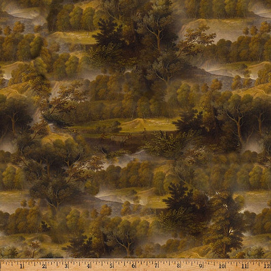 Among The Ferns - W5493-466 in Fauna - Hoffman Fabrics
