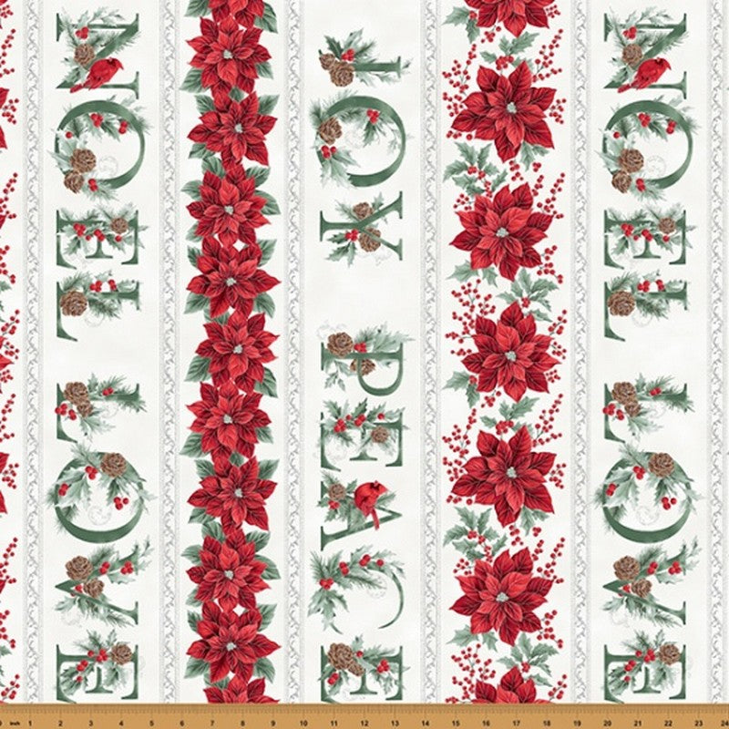 Christmas Splendor - 7780-441 in Winter/Cherry/Silver - Hoffman