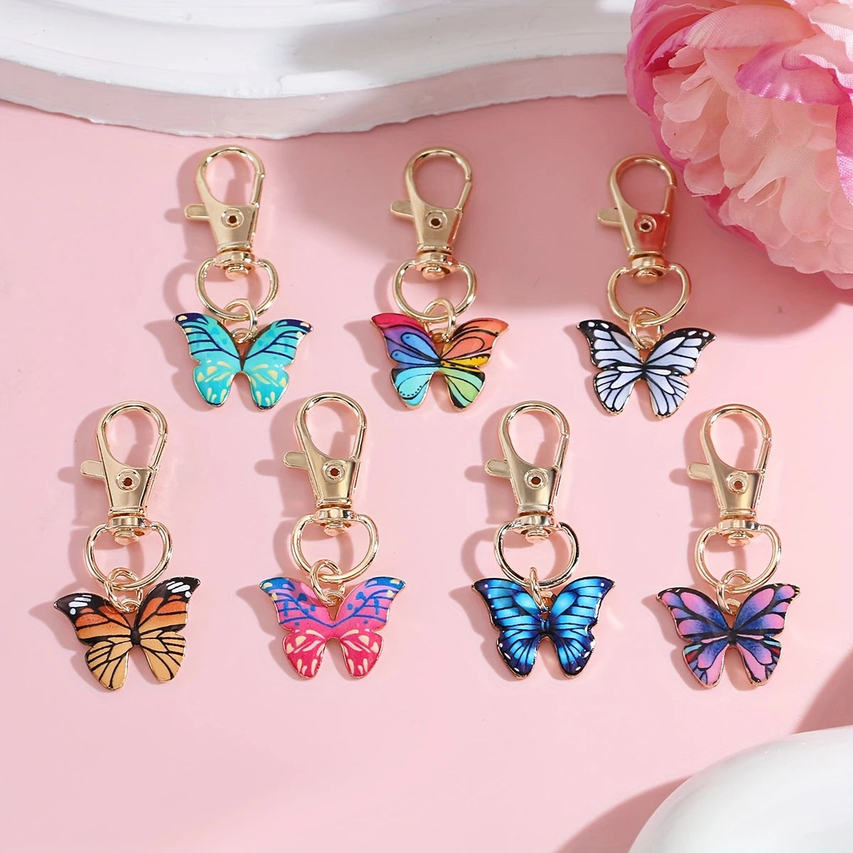 Bright Butterflies Zipper Pull