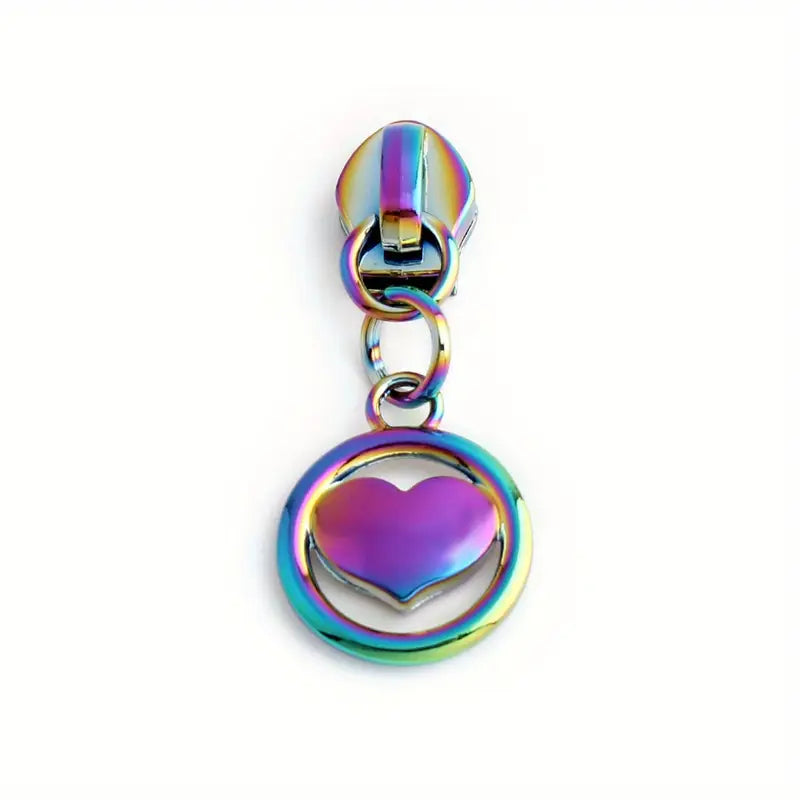 Heart Circle Zipper Pull #5