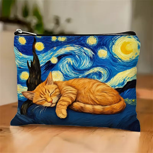 Sew n' Stash Bag - Starry Night Kitty