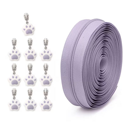 Paws & Pulls Zipper #3 with 10 Zipper Pulls (5yd)