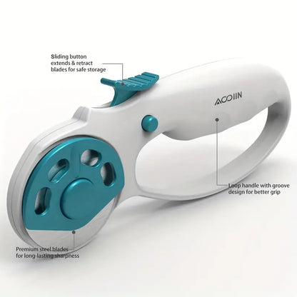 Ergonomic 45mm Rotary Cutter (With 6 FREE Blades!)