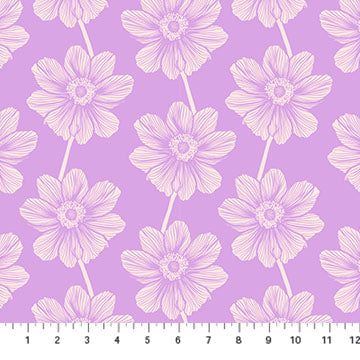 Indelible - Anemone Lilac (AMT1000-83V) - Anna Maria - Northcott - Full Bolt (10m)