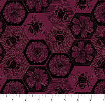 Indelible Ink - Busy Mulberry (AMT1005-26L) - Anna Maria - Northcott - Full Bolt (10m)