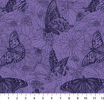 Indelible Ink - Winging It Blueberry (AMT1006-63V) - Anna Maria - Northcott - Full Bolt (10m)