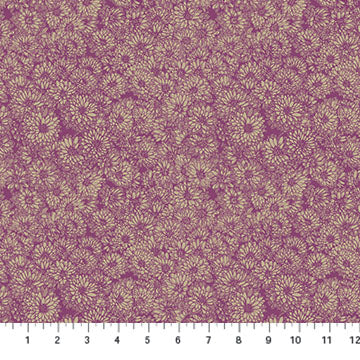Indelible - Mums Mauve (AMT1002-84V) - Anna Maria - Northcott - Full Bolt (10m)