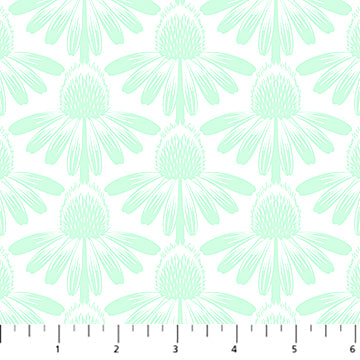 Anna Maria Indelible Soft - Coneflower Mint (AMT1001-75C) - Northcott - Full Bolt (10m)