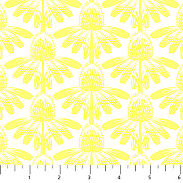 Anna Maria Indelible Soft - Coneflower Sun (AMT1001-52C) - Northcott - Full Bolt (10m)