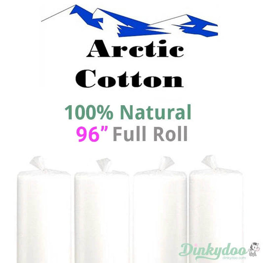 Arctic 100% Natural Cotton Batting - 96" (Full Roll 40 Yd.) IN STOCK