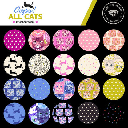 Oops! All Cats - Fat Quarter Bundle - Sarah Watts - Ruby Star Society (Pre-order: June 2027)