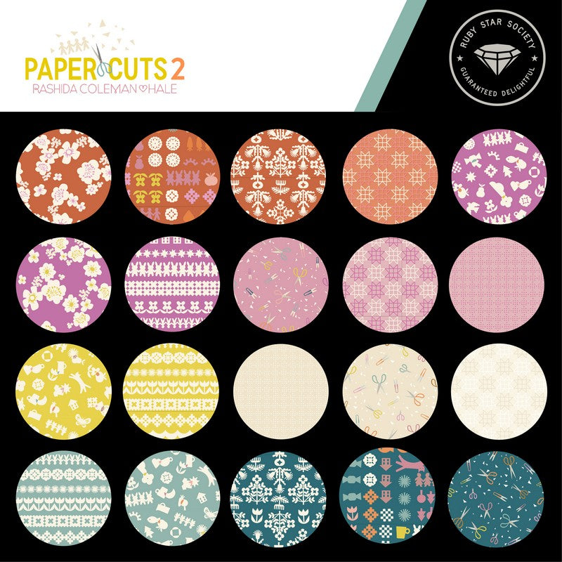 Paper Cuts 2 - Charm Pack - Rashida Coleman-Hale - Ruby Star Society (Pre-order: Mar 2026)