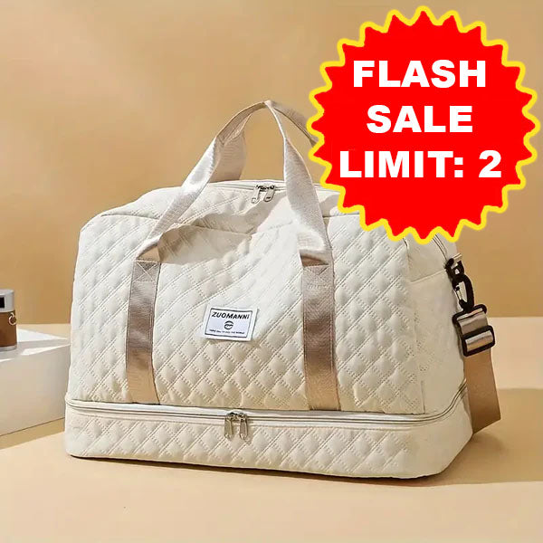 Retreat Travel Bag with Storage - Multiple Colours (Quilted Pattern)
