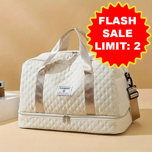 Retreat Travel Bag with Storage - Multiple Colours (Quilted Pattern)