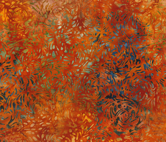 Banyan Batiks BFFs - Wild Orange (81600-59) Northcott - Full Bolt (11m)
