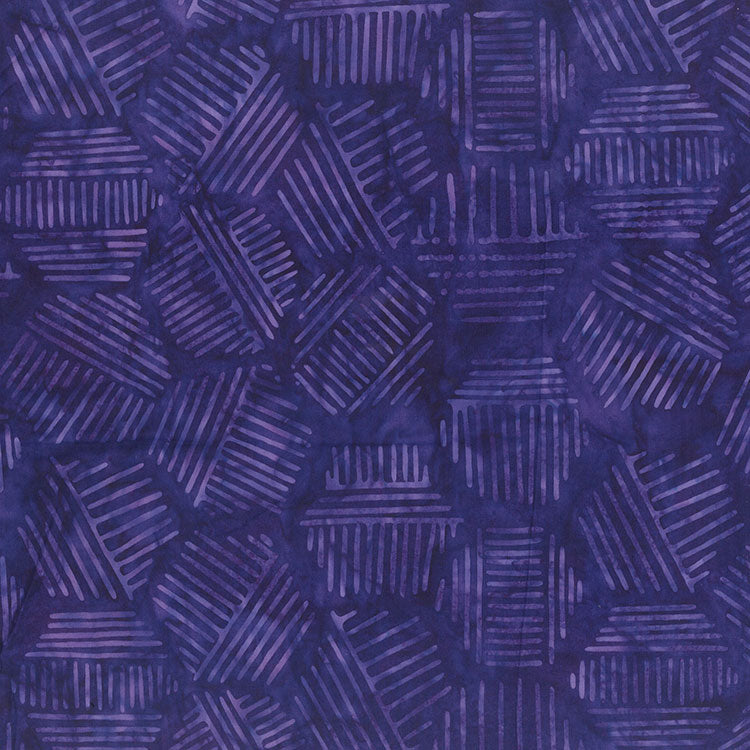 Banyan Batiks Hexies - Eggplant (81700-86) Northcott - Full Bolt (11m)