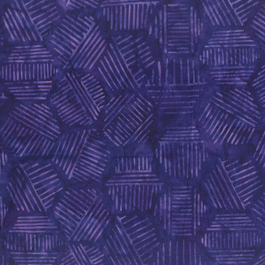Banyan Batiks Hexies - Eggplant (81700-86) Northcott - Full Bolt (11m)