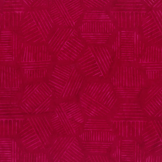Banyan Batiks Hexies - Raspberry (81700-23) Northcott - Full Bolt (11m)
