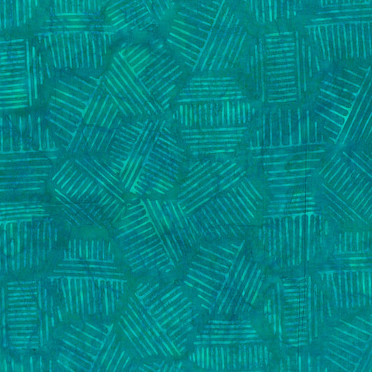 Banyan Batiks Hexies - Turquoise (81700-62) Northcott - Full Bolt (11m)